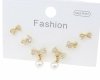 gold plated earrings with exclusive cubic zirconia